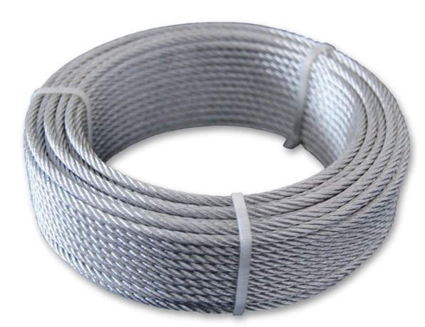 Канат стальной оцинкованный круглопрядный правой свивки В ТК 1,8 мм ГОСТ 2172-80 фото
