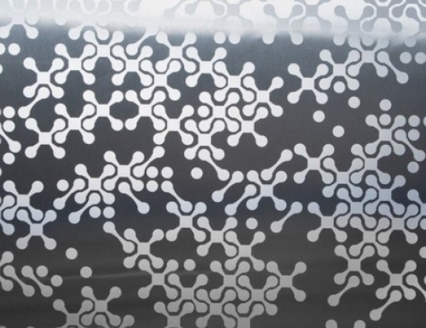 Лист нержавеющий декоративный узорный U7 AISI 430 0,5 мм 0,5 фото